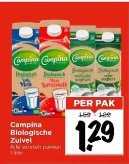 Vomar Voordeelmarkt Campina Biologische Zuivel aanbieding