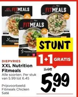 Vomar Voordeelmarkt DIEPVRIES XXL Nutrition Fitmeals aanbieding