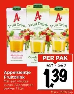 Vomar Voordeelmarkt Appelsientje Fruitdrink aanbieding