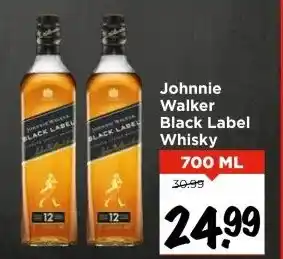 Vomar Voordeelmarkt Johnnie Walker Black Label Whisky aanbieding