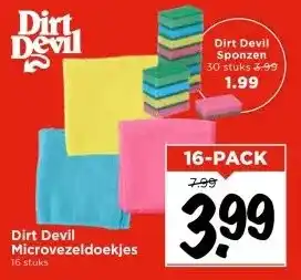 Vomar Voordeelmarkt Dirt Devil Microvezeldoekjes aanbieding