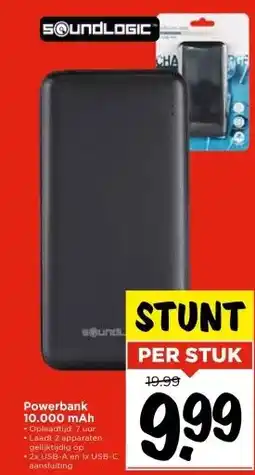 Vomar Voordeelmarkt Powerbank 10.000 mAh aanbieding