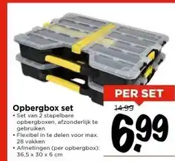 Vomar Voordeelmarkt Opbergbox set aanbieding