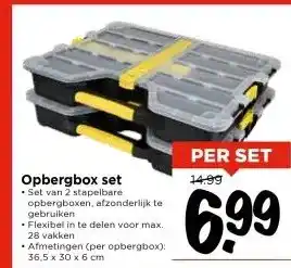 Vomar Voordeelmarkt Opbergbox set aanbieding