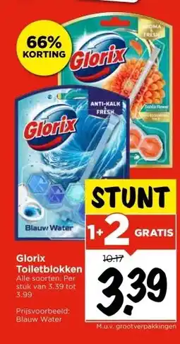 Vomar Voordeelmarkt Glorix Toiletblokken aanbieding