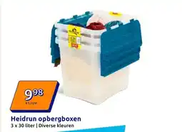 Action Heidrun opbergboxen aanbieding