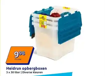 Action Heidrun opbergboxen aanbieding