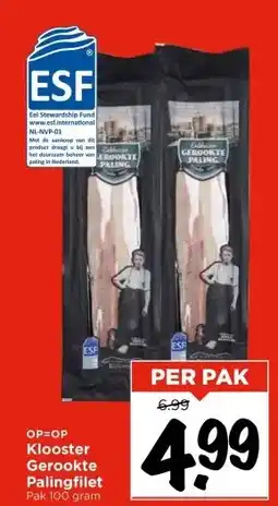 Vomar Voordeelmarkt Klooster Gerookte Palingfilet aanbieding