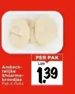 Vomar Voordeelmarkt Ambachtelijke Shoarmabroodjes aanbieding