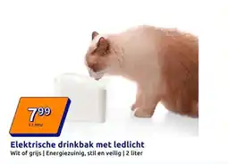 Action Elektrische drinkbak met ledlicht aanbieding