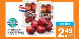 Albert Heijn AH Nederlandse pruimen 500 gram aanbieding