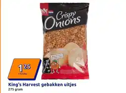 Action King's Harvest gebakken uitjes aanbieding