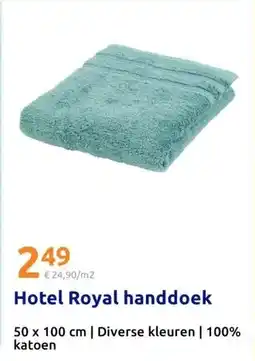 Action Hotel Royal handdoek aanbieding