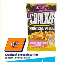 Action Crackzel pretzelstukjes aanbieding