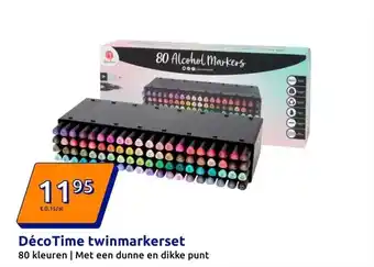 Action DécoTime twinmarkerset aanbieding