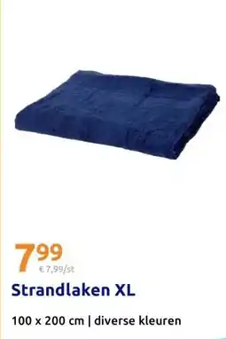 Action Strandlaken XL aanbieding