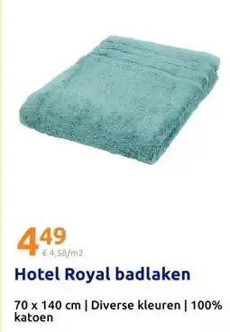 Action Hotel Royal badlaken aanbieding