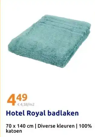 Action Hotel Royal badlaken aanbieding