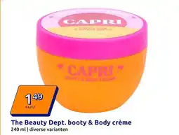 Action The Beauty Dept. booty & Body crème aanbieding
