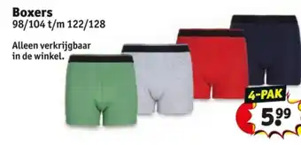 Kruidvat Boxers aanbieding