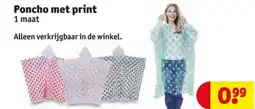Kruidvat Poncho met print aanbieding