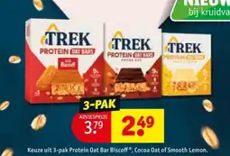 Kruidvat Keuze uit 3-pak Protein Oat Bar Biscoff, Cocoa Oat of Smooth Lemon aanbieding