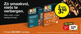 Kruidvat Keuze uit Crunchy Peanut Butter Protein 3 pack en Dark Chocolate Nuts & Sea Salt 3 pack aanbieding