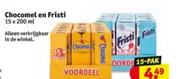 Kruidvat Chocomel en Fristi aanbieding