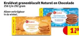Kruidvat Kruidvat granenbiscuit Naturel en Chocolade aanbieding