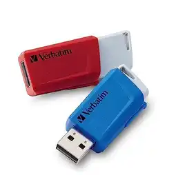 Conrad Verbatim V Store N CLICK USB-stick 32 GB Rood, Blauw 49308 USB-A 3.2 Gen 1 aanbieding