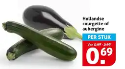 Hoogvliet Hollandse courgette of aubergine aanbieding