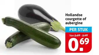 Hoogvliet Hollandse courgette of aubergine aanbieding