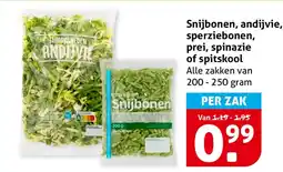 Hoogvliet Snijbonen, andijvie, sperziebonen, prei, spinazie of spitskool aanbieding