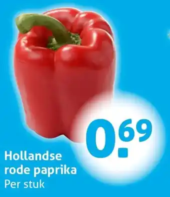 Hoogvliet Hollandse rode paprika aanbieding
