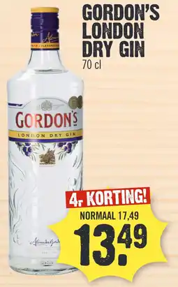 Super Dirck 3 GORDON'S LONDON DRY GIN aanbieding
