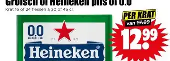 Dirk Grolsch of Heineken pils of 0.0 aanbieding