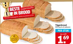 Hoogvliet Tijgerbrood Wit, bruin of volkoren aanbieding