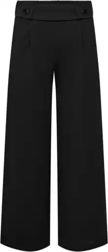 Amazon JdY Jdygeggo New Long Pant Jrs Noos broek voor dames, zwart/detail: zwarte knopen, (L) W x 30L aanbieding
