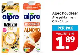 Hoogvliet Alpro houdbaar aanbieding