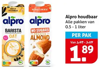 Hoogvliet Alpro houdbaar aanbieding