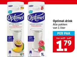 Hoogvliet Optimel drink aanbieding