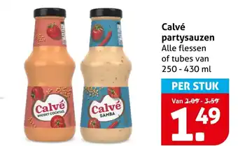 Hoogvliet Calve partysauzen aanbieding