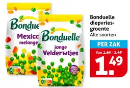 Hoogvliet Velderwtjes Bonduelle diepvries groente aanbieding