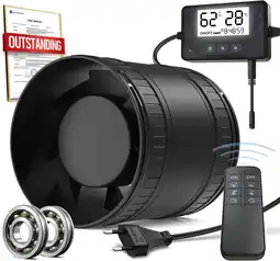 Amazon BUMSOU Kanaalventilator 228TBEB aanbieding
