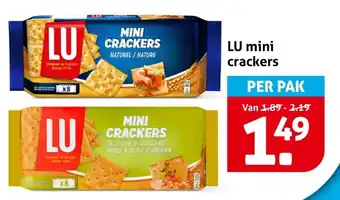 Hoogvliet LU mini crackers aanbieding