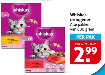 Hoogvliet Whiskas droogvoer aanbieding