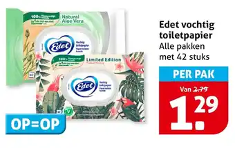 Hoogvliet Edet Vochtig toiletpapier aanbieding