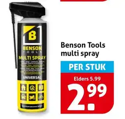 Hoogvliet Benson Tools multi spray aanbieding
