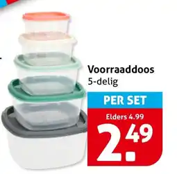 Hoogvliet Voorraaddoos 5 delig aanbieding