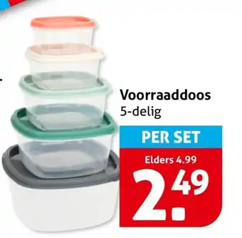 Hoogvliet Voorraaddoos 5 delig aanbieding